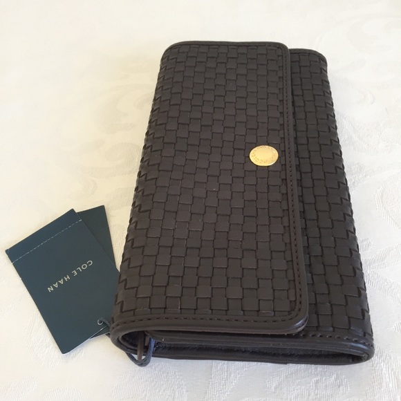 Cole Haan brown woven convertible wallet bag - Picture 8 of 9